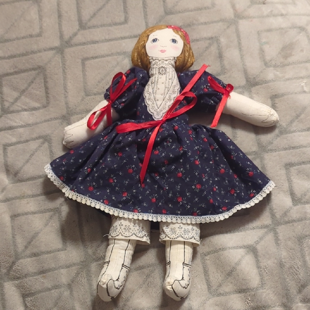 Vintage VIP Cranston Cut &‎ Sew Storybook Panel Doll Mary Had A Little Lamb